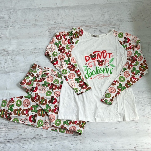 Mickey Donut Christmas pajama set SMALL - Picture 1 of 3